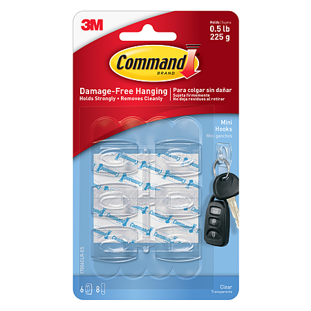 Command Clear Mini Hooks [Removable]