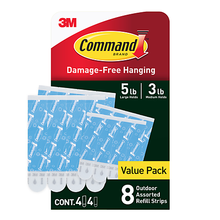 Command Outdoor Refill Strips Variety Pack [Removable]