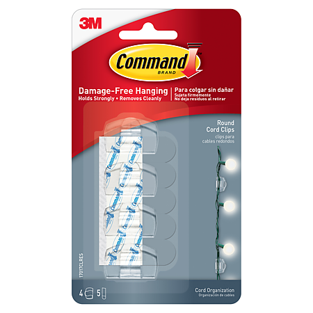Command Round Cord Clips [Removable]