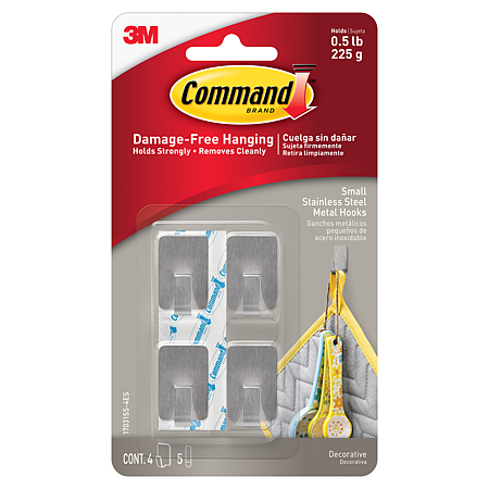 Command Small Metallic Hooks [Removable]