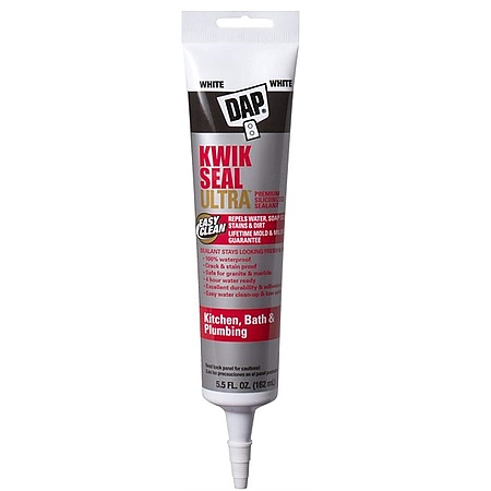 DAP KWIK SEAL Ultra Advanced Kitchen & Bath Siliconized Sealant