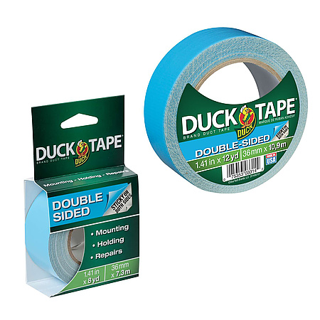 36 Feet Duck® Double-Sided Duct Tape 1.41 Width x 12 Yards Case of 8 Rolls by Electriduct 