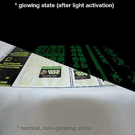 Duck Brand Glow Sheets Glow in the Dark Gaffer Tape Sheet