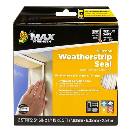 Duck Brand Max Strength Silicone Weatherstrip Seal