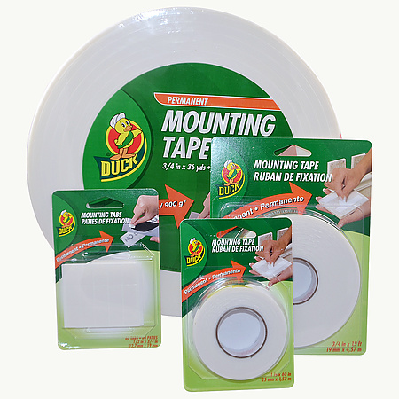 3/4 in White Duck Brand Removable Mounting Double-Sided Foam Tape x 5 ft. 