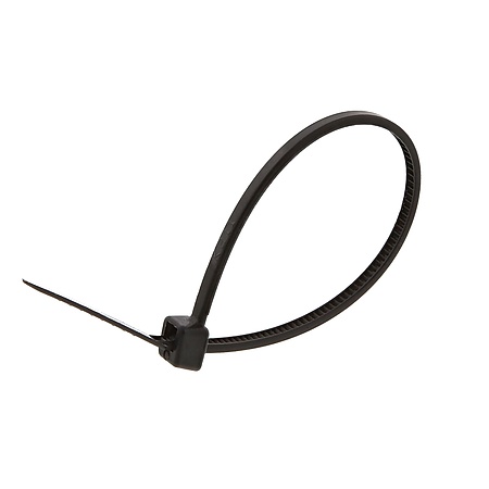 FindTape Miniature Black Cable Zip Ties (18 lb. tensile)