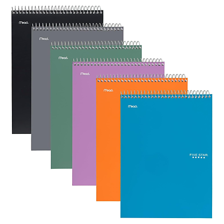 Five Star 1-Subject Spiral Top Bound Notepad [College Ruled]