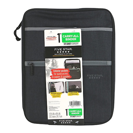 FindTape Com Product Images For Five Star Carry All Zipper Binder