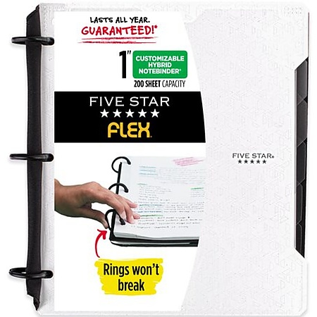 Five Star Flex 1" Customizable Hybrid NoteBinder