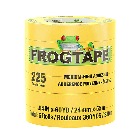 FrogTape 225 Gold Performance Grade Masking Tape [Medium-High Adhesion]