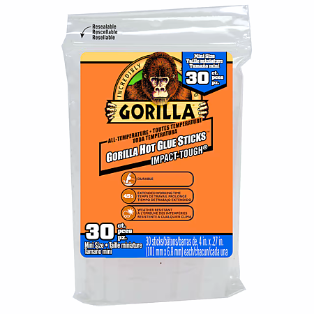 Gorilla Mini Size Hot Glue Sticks