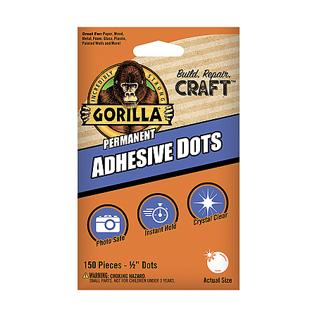 Gorilla 104905 Permanent Adhesive Dots [Double-Sided]