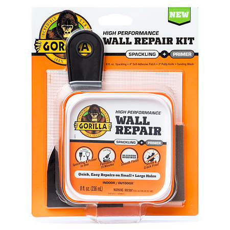 Gorilla High Performance Wall Repair Spackling + Primer Kit