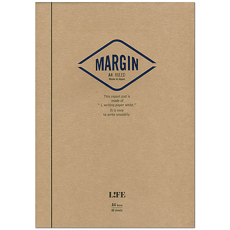 Life Margin Report Ruled Notepad [Bound On Top]