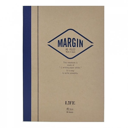 Life Margin Ruled Notebooks [Bound On Side]