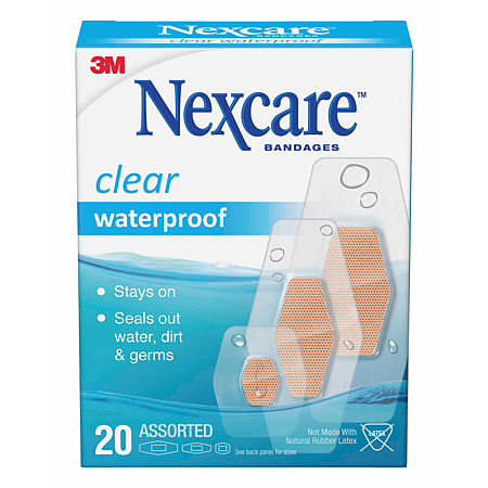 Nexcare Clear Waterproof Bandages