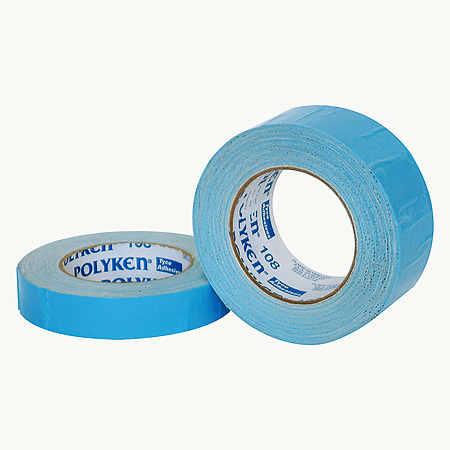 924831-1 Polyken Cloth Double Sided Tape, Rubber Adhesive, 11.00 mil Thick,  1 X 25 yd., Tan