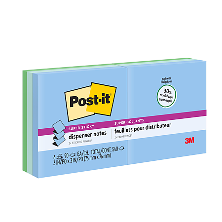 Post-it Super Sticky Pop-up Dispenser Notes