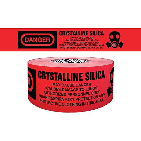 Presco Crystalline Silica Barricade Tape