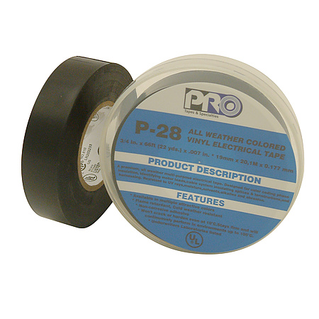 Findtape Com Product Images For Pro Tapes P All Weather Colored Electrical Tape Canister Packed