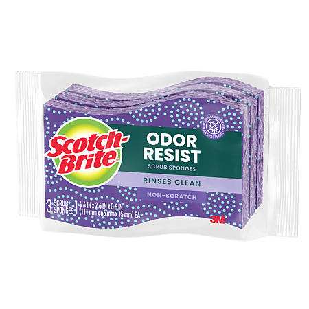 Scotch-Brite Odor Resist Non-Scratch Scrub Sponges