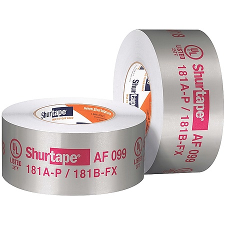 Shurtape AF-099 Aluminum Foil Tape [UL 181 A & B listed / Linered]