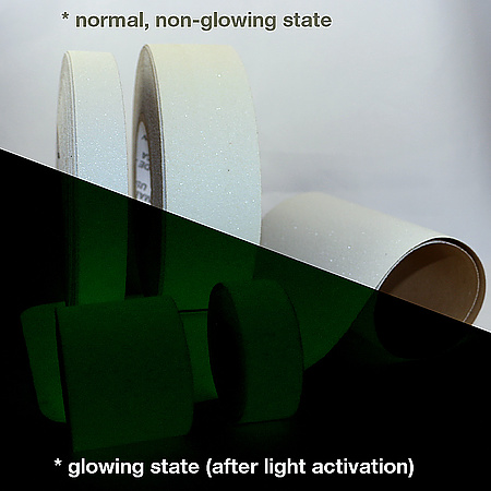 Wooster NiteGlow Flex-Tred Glow-in-the-Dark Anti-Slip Tape and Cleats