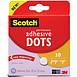 3M Scotch 010 Permanent Adhesive Dots [Double-Sided], 3D, 0.43 in. [75 dots per pack]