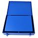 Metalplus Stamped Steel Storage Case: matte blue set of 2