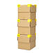 Excell HET-23721YL Carton Flap Closure [for stacking]