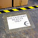 FindTape FSC Floor Sign Cover, 15.78 in. x 12.36 in. / 8 in. x 11.5 in. window (clear), Clear