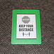 FindTape FSC Floor Sign Cover, 15.78 in. x 12.36 in. / 8 in. x 11.5 in. window,  Green