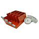 JVCC EX-4M Quadruple-Roll Steel Desktop Tape Dispenser (razor blades)