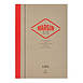 Life Margin Side Bound Stitched Notebooks, 6 in. x 8 in. / A5 / Side Bound, Red