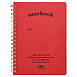Life Pocket Notes Spiral Bound Notebooks, 5 in. x 7 in. / B6 / Spiral Grid, Red
