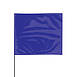 Presco Steel Wire Staff Marking Flags, Blue