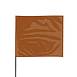 Presco Plastic Staff Marking Flags: Brown