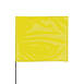 Presco Steel Wire Staff Marking Flags, Yellow