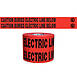 Presco Underground Non-Detectable Warning Tape, 6 in., Caution Buried Electric Line Below, Red