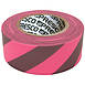 Presco Stripe Patterned Roll Flagging Tape, 1-3/16 in. x 300 ft., Neon Pink/Silver, Day/Night