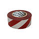 Presco Stripe Patterned Roll Flagging Tape, 1-3/16 in. x 300 ft., Red/Silver, Day/Night