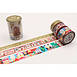 mt Christmas Washi Paper Masking Tape, 0.6 in., 0.8 in., and 1 in. x 23 ft. [3-pack], MTCMAS78, 2017