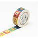 mt Kids Washi Paper Masking Tape, .6 in x 23 ft., MT01KID13 Alphabet A-M