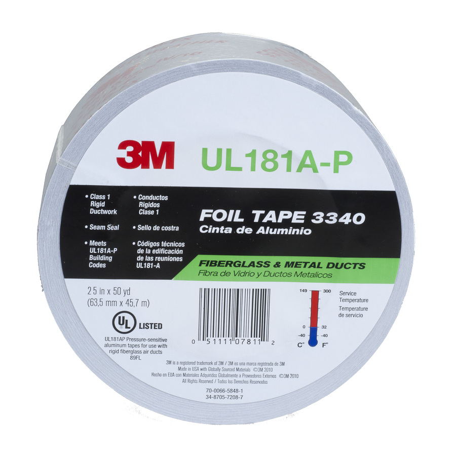 3M Foil Tape [UL 181 A &amp; B listed / Linered] (3340)