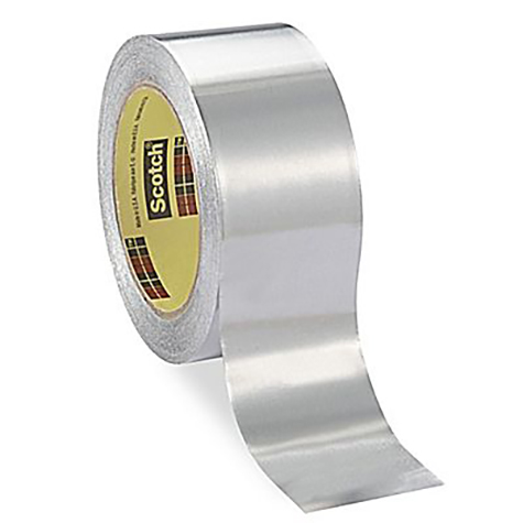3M 433 High Temperature Aluminum Foil Tape [Flame Resistant / Linerless]