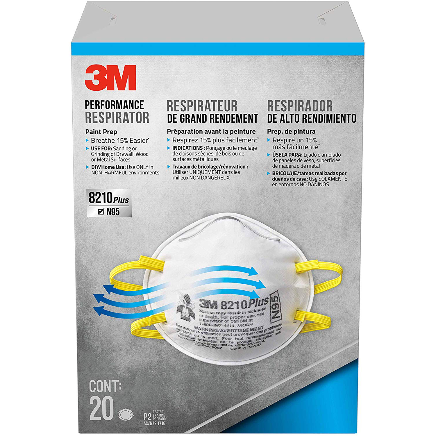 3M N95 Particulate Respirator Mask (8210)