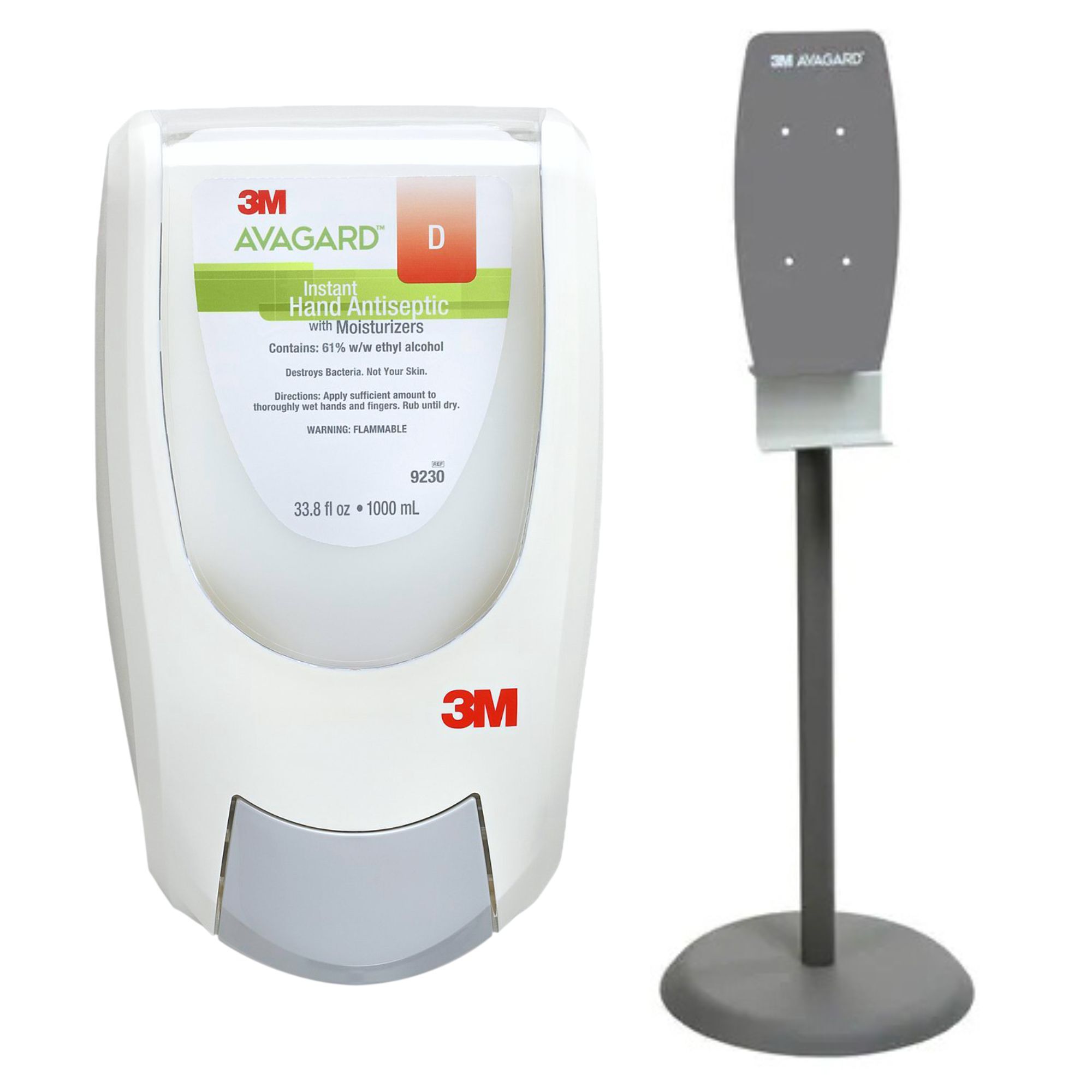 3M Avagard Hand Sanitizer Commercial Stand and Wall Mount