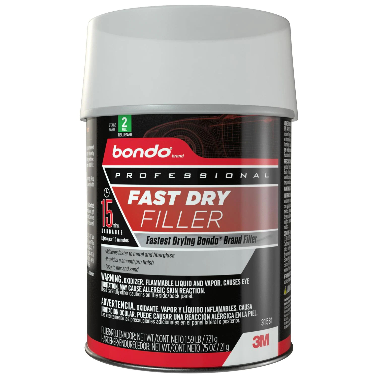 Bondo Professional Fast Dry Filler (31580)