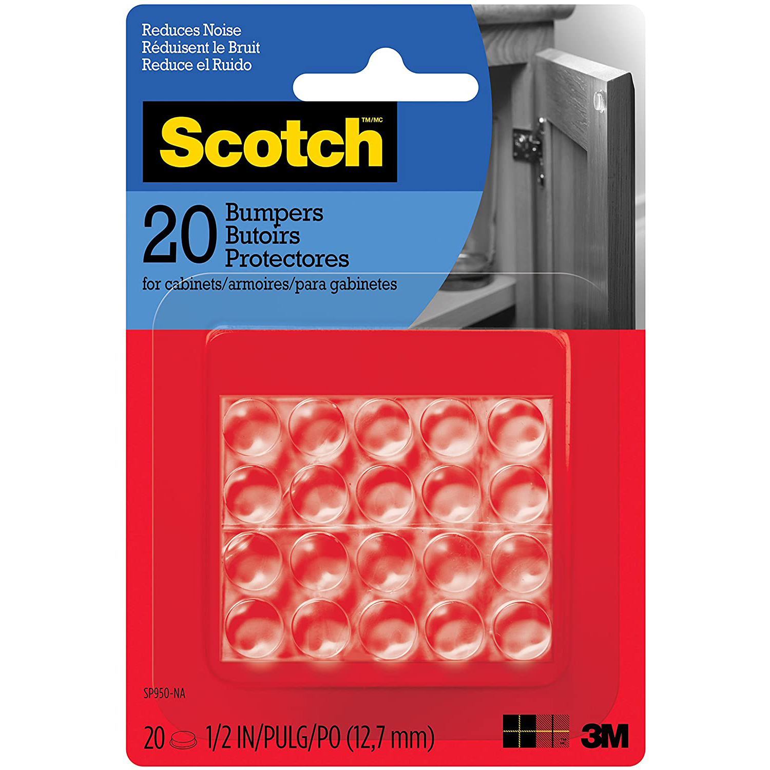3M Scotch Bumpon Self-Stick Rubber Pad Bumpers