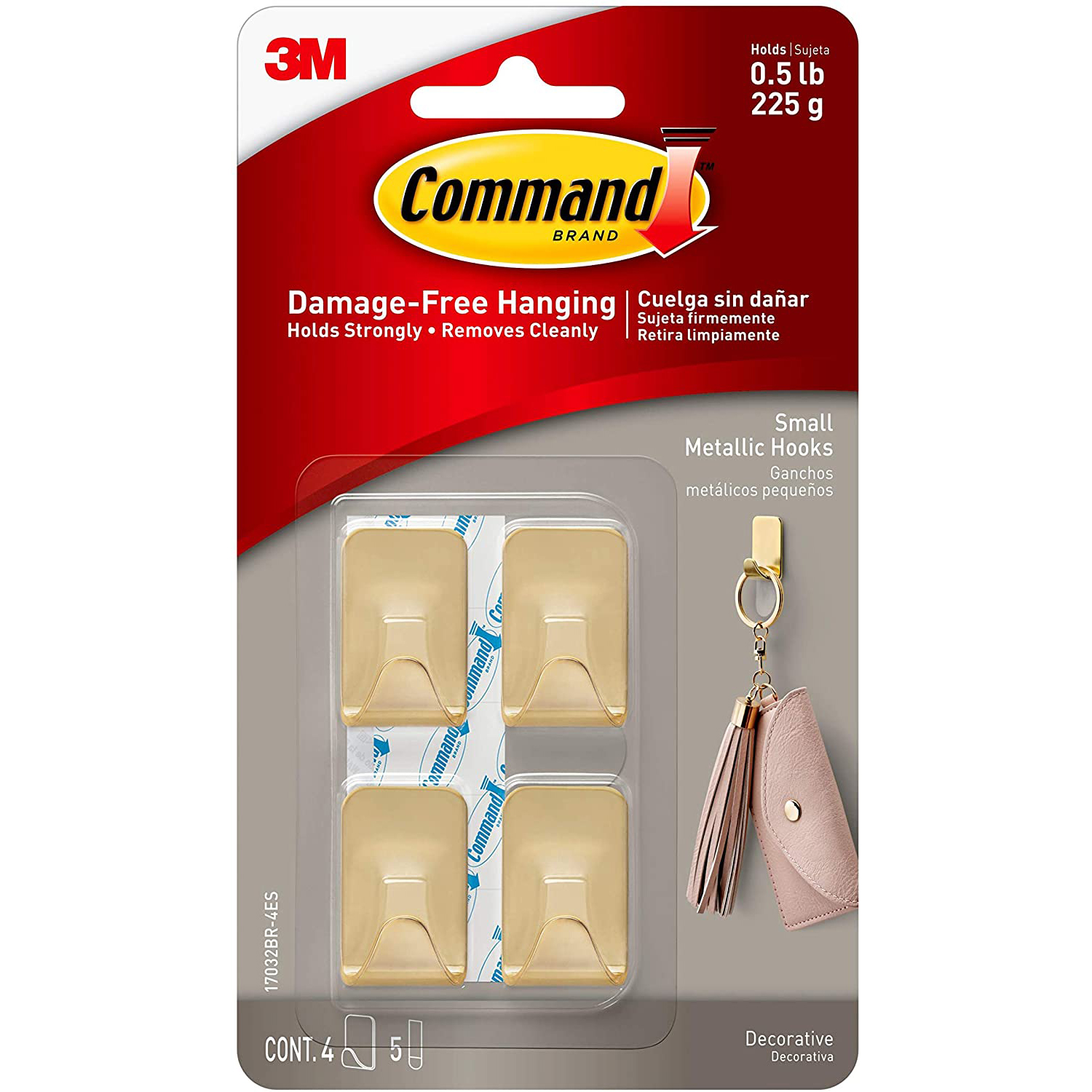 Command Small Metallic Hooks [Removable]